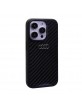 Audi iPhone 15 Pro Case Cover R8 Real Carbon Black