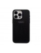 Audi iPhone 15 Pro Max Case Cover R8 Real Carbon Black