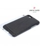 Pierre Cardin iPhone SE 2022, 2022, 8, 7 case genuine leather cover black
