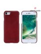 Pierre Cardin iPhone SE 2022, 2022, 8, 7 case genuine leather cover red