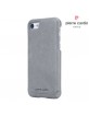 Pierre Cardin iPhone SE 2022, 2022, 8, 7 case cover genuine leather grey