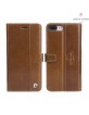 Pierre Cardin iPhone 8 Plus / 7 Plus case book case real leather brown