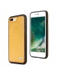 Pierre Cardin iPhone SE 2020 / 8 / 7 case cover real leather yellow