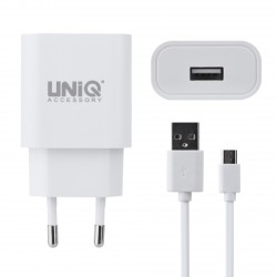 UNIQ Qualcomm 2.0 Quick Travel 10W Charger Micro USB White