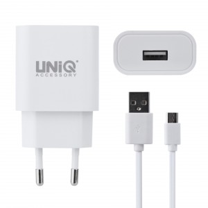 UNIQ Qualcomm 2.0 Quick Travel 10 W Ladegerät Micro USB Weiß