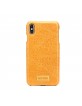 Pierre Cardin iPhone Xs Max case cover real leather yellow