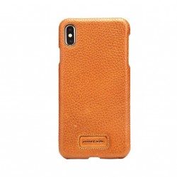 Pierre Cardin iPhone Xs Max case cover real leather brown