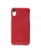 Pierre Cardin iPhone XR case cover genuine leather red