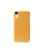 Pierre Cardin iPhone XR case cover real leather yellow