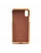 Pierre Cardin iPhone XR case cover real leather brown