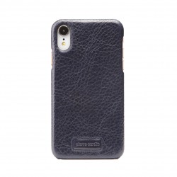 Pierre Cardin iPhone XR Case cover genuine leather sapphire blue