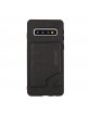 Pierre Cardin Samsung S10 cover case real leather stand card slot black