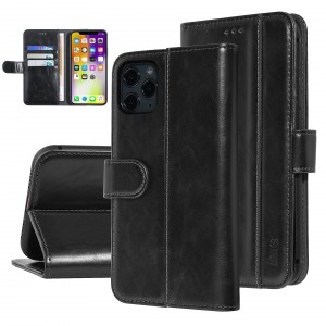 UNIQ iPhone 11 Pro Max Book Case Card Holder Magnetic Closure Black