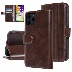 UNIQ iPhone 11 Pro Max Book Case Card Holder Magnetic Closure Dark Brown