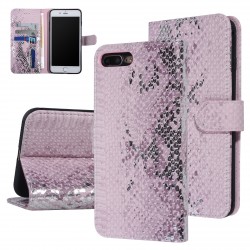 UNIQ Snake iPhone 8 Plus / 7 Plus Handytasche 3D Schlange Book Case Rosa