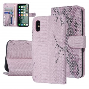 UNIQ Snake iPhone X / XS Book Case Cover 3D Pink