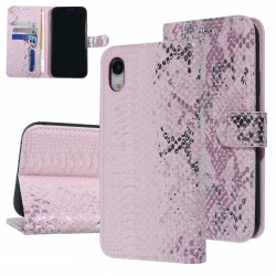 UNIQ Snake iPhone XR Book Case Cover 3D Pink
