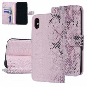 UNIQ Snake iPhone Xs Max Book Case Cover 3D Pink