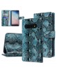 UNIQ Snake Samsung S10 Plus Book Case Cover 3D Green