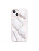 UNIQ iPhone 13 Mini Hülle Case Cover Silikon Marmor Weiß