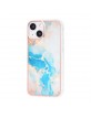 UNIQ iPhone 13 Mini Case Cover Silicone Marble Blue
