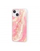 UNIQ iPhone 13 Mini Case Cover Silicone Marble Pink