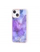 UNIQ iPhone 13 Mini Hülle Case Cover Silikon Marmor Violett