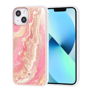 UNIQ iPhone 13 Case Cover Silicone Marble Pink