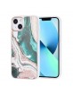 UNIQ iPhone 13 Hülle Case Cover Silikon Marmor Grün