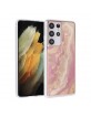 UNIQ Samsung Galaxy S21 Ultra Cover Case Silicone Marble Pink
