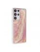 UNIQ Samsung Galaxy S21 Ultra Cover Case Silicone Marble Pink