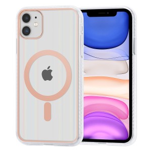 UNIQ iPhone 11 MagSafe Case Clear Ring Rose Gold