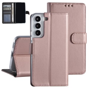 Mobile phone case Samsung S22 Book Case Cover magnetic closure Rose Gold
