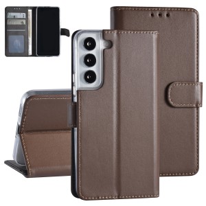 Mobile phone case Samsung S22 Book Case Cover magnetic closure brown