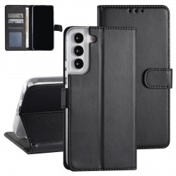 Handytasche Samsung S22 Plus Book Case Cover Magnetverschluss Schwarz