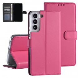 Handytasche Samsung S22 Plus Book Case Cover Magnetverschluss Rosa