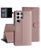 Mobile phone case Samsung S22 Ultra Book Case Cover Magnetic closure Rose Gold