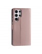 Mobile phone case Samsung S22 Ultra Book Case Cover Magnetic closure Rose Gold