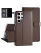 Mobile phone case Samsung S22 Ultra Book Case Cover magnetic closure Brown