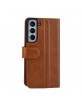 UNIQ Samsung S22 Book Case Card Holder Magnetic Closure Brown