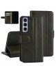 UNIQ Samsung S22 Book Case Card Holder Magnetic Closure Dark Green