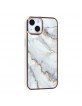 UNIQ iPhone 14 Hülle Case Cover TPU Silikon Marmor Weiß