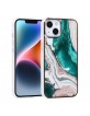 UNIQ iPhone 14 Hülle Case Cover TPU Silikon Marmor Grün