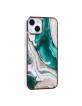 UNIQ iPhone 14 Case Cover TPU Silicone Marble Green