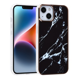 UNIQ iPhone 14 Case Cover TPU Silicone Marble Black