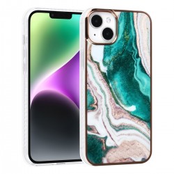 UNIQ iPhone 14 Plus Case Cover TPU Silicone Marble Green