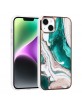 UNIQ iPhone 14 Plus Hülle Case Cover TPU Silikon Marmor Grün
