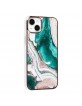 UNIQ iPhone 14 Plus Hülle Case Cover TPU Silikon Marmor Grün