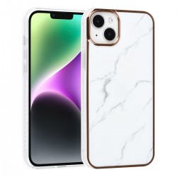 UNIQ iPhone 14 Plus Case Cover TPU Silicone Marble White