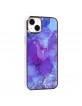 UNIQ iPhone 14 Plus case cover TPU silicone marble purple